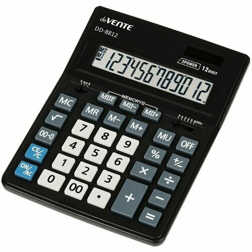 Калькулятор настольный deVENTE DD-8812 155x205мм 12-разрядный чёрный