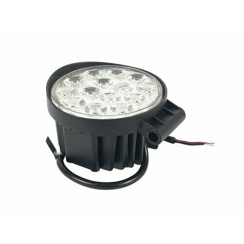 Маяк Фара светодиодная MK2003 (рабочий свет, кругл. мет. корп. 14 LED, 42W) BLACK (маяк)