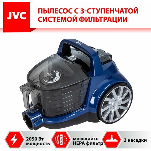 Бытовой пылесос JVC JH-VC405 синий 1199000₽