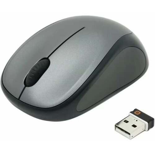 Мышь Logitech M235n серый/черный оптическая (1000dpi) беспроводная USB для ноутбука (2but) мышь oklick 515mw черный оптическая 1000dpi беспроводная usb 2but