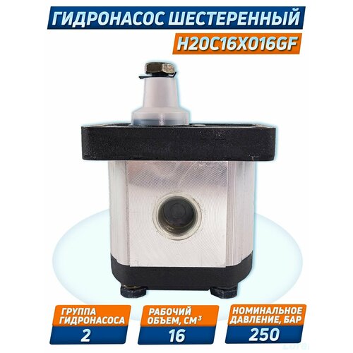 Насос шестеренчатый 2 гр. H20С16Х016GF, 16см3, 250бар, Болгария