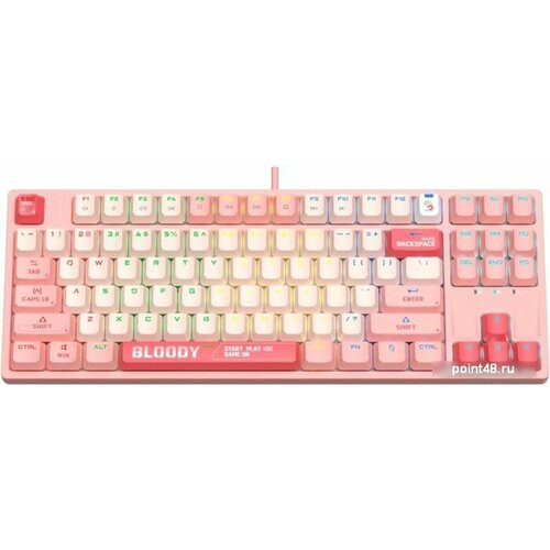 Клавиатура A4Tech Bloody S87 Energy Pink Bloody BLMS Red Plus 816700₽