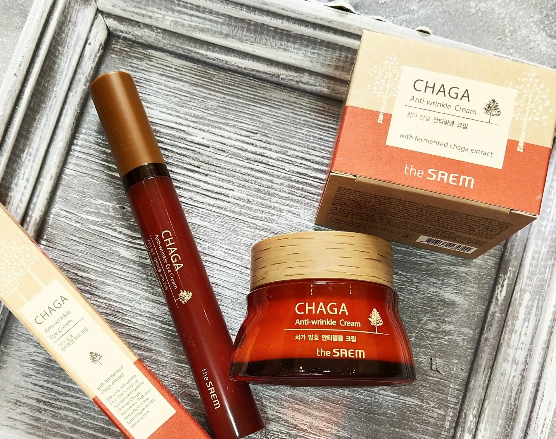 Крем для лица антивозрастной The Saem Chaga Anti-Wrinkle Cream 60мл - фото №18