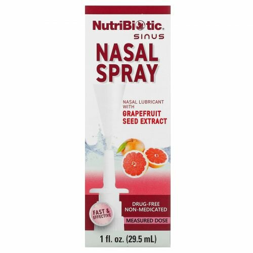 NutriBiotic, Nasal Spray, Спрей для носа с экстрактом семян грейпфрута, 29,5 мл