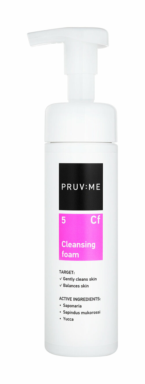 PRUV: ME Cf 5 Cleansing foam Пенка для умывания, 200 мл