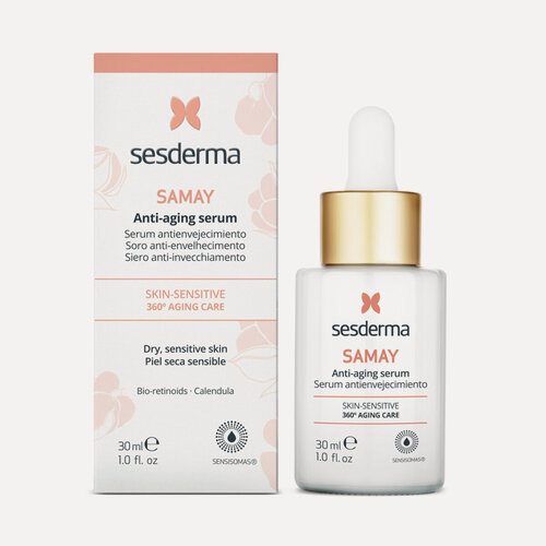 Изображение товара Sesderma SAMAY Сыворотка для чувствительной кожи и кожи склонной к раздражению омолаживающая антивозрастная, 30 мл