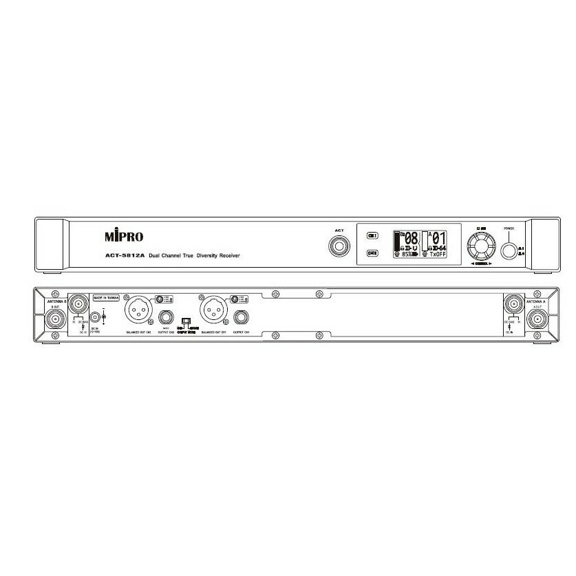 Приемник для радиосистемы универсальный MIPRO ACT-5812A — фото 1