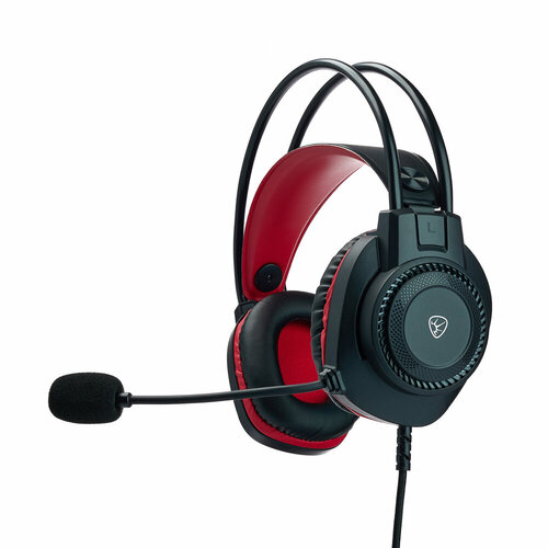 BY Наушники проводные с микрофоном игровые 35мм 4pin-SPKMIC 32 м красные 1959₽