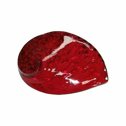 Натуральная морская ракушка Халиотис красный полированный 13 см