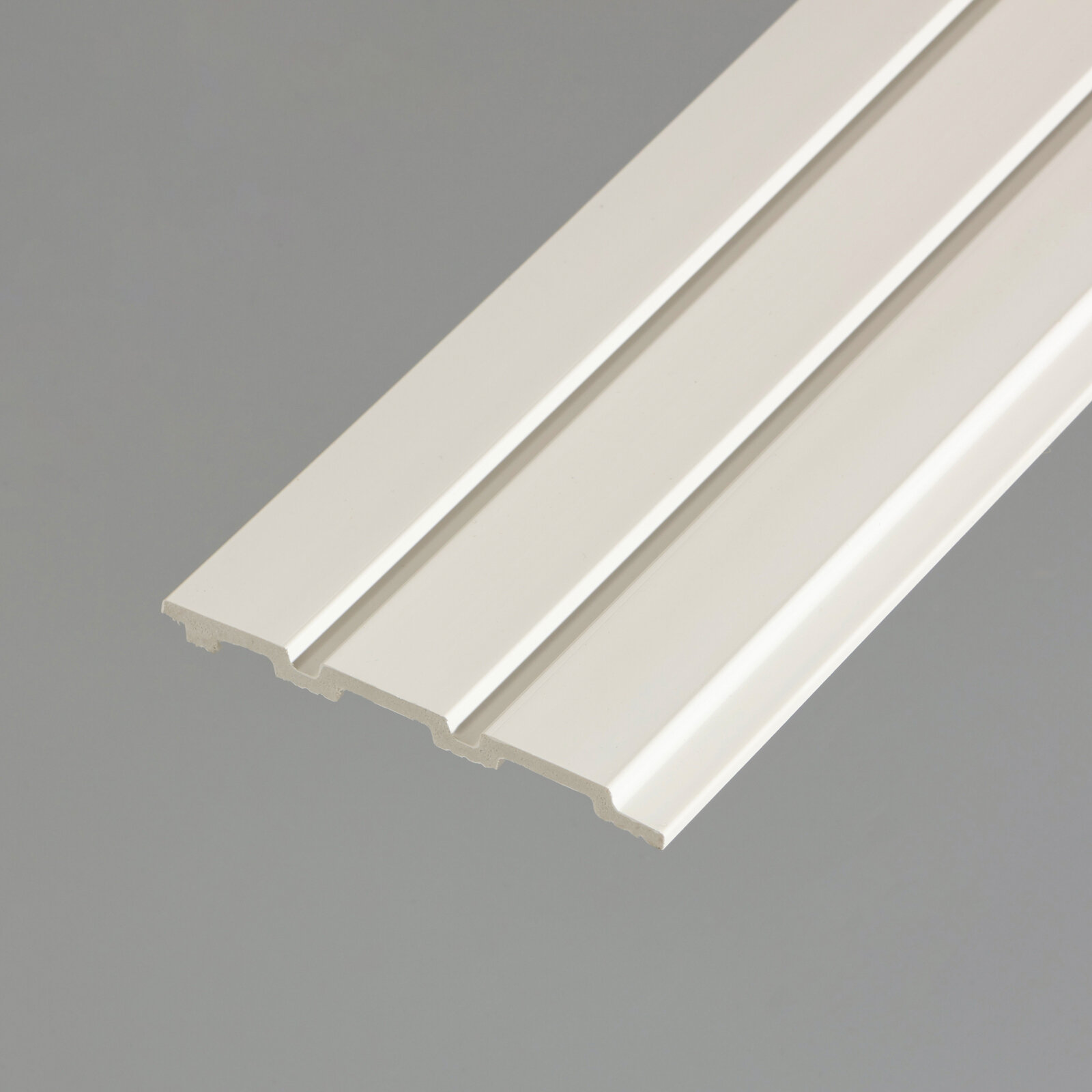 фото Панели 3D RAIL вспененного полистирола 2700х120х10 мм Белая