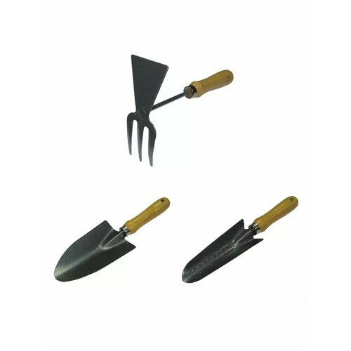 Садовый инструмент набор 3 шт лопатка широкая узкая мотыжка 1279₽