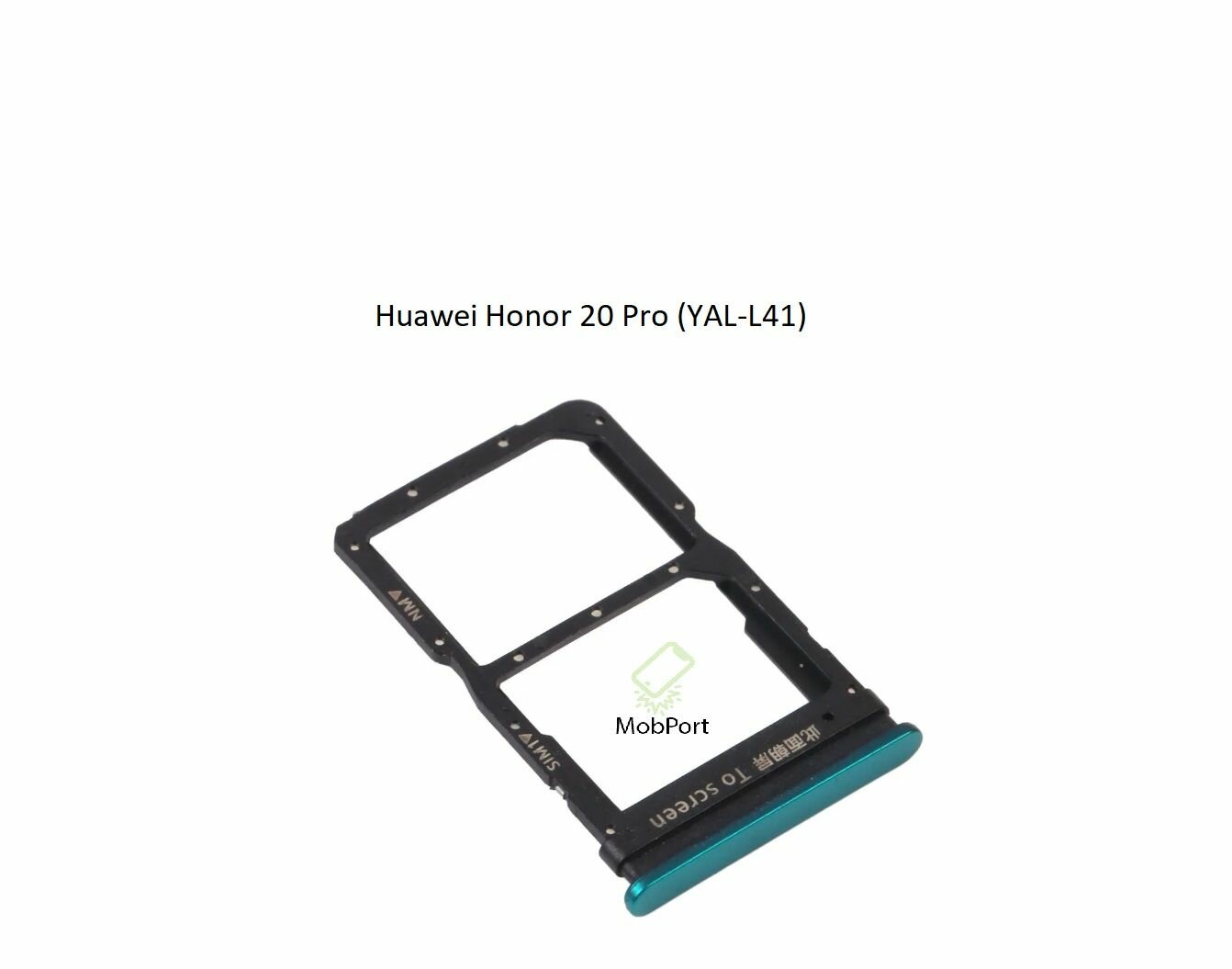Держатель SIM для Huawei Honor 20 Pro (YAL-L41), Зеленый (Сим Лоток) — фото 1