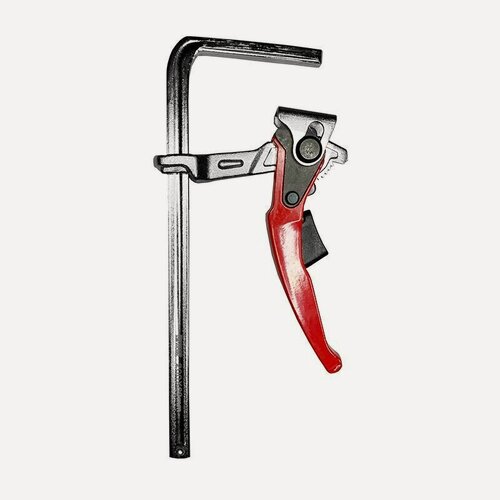 Изображение товара Струбцина кованная F-тип 200х60мм c рычажной рукояткой для установки в Т-паз