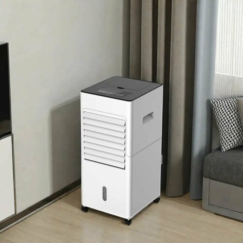 Мобильный климатический комплекс испарительный охладитель увлажнителем и очистителем воздуха обогреватель напольный MUHLER MC60 5в1 c пультом управления 3 скорости вентиляции кондиционер 1629000₽