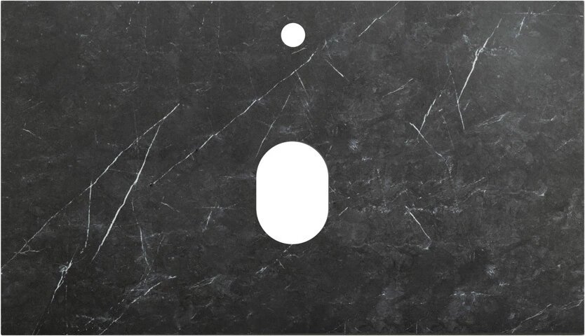 Столешница из керамогранита 800x460 kep-80-mno marmo nero opaco Belbagno