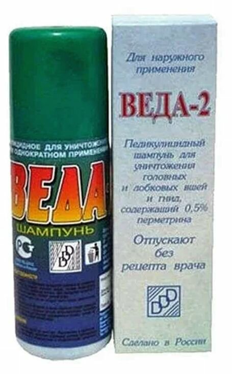 Веда2 шампунь ппедикулеза 100мл