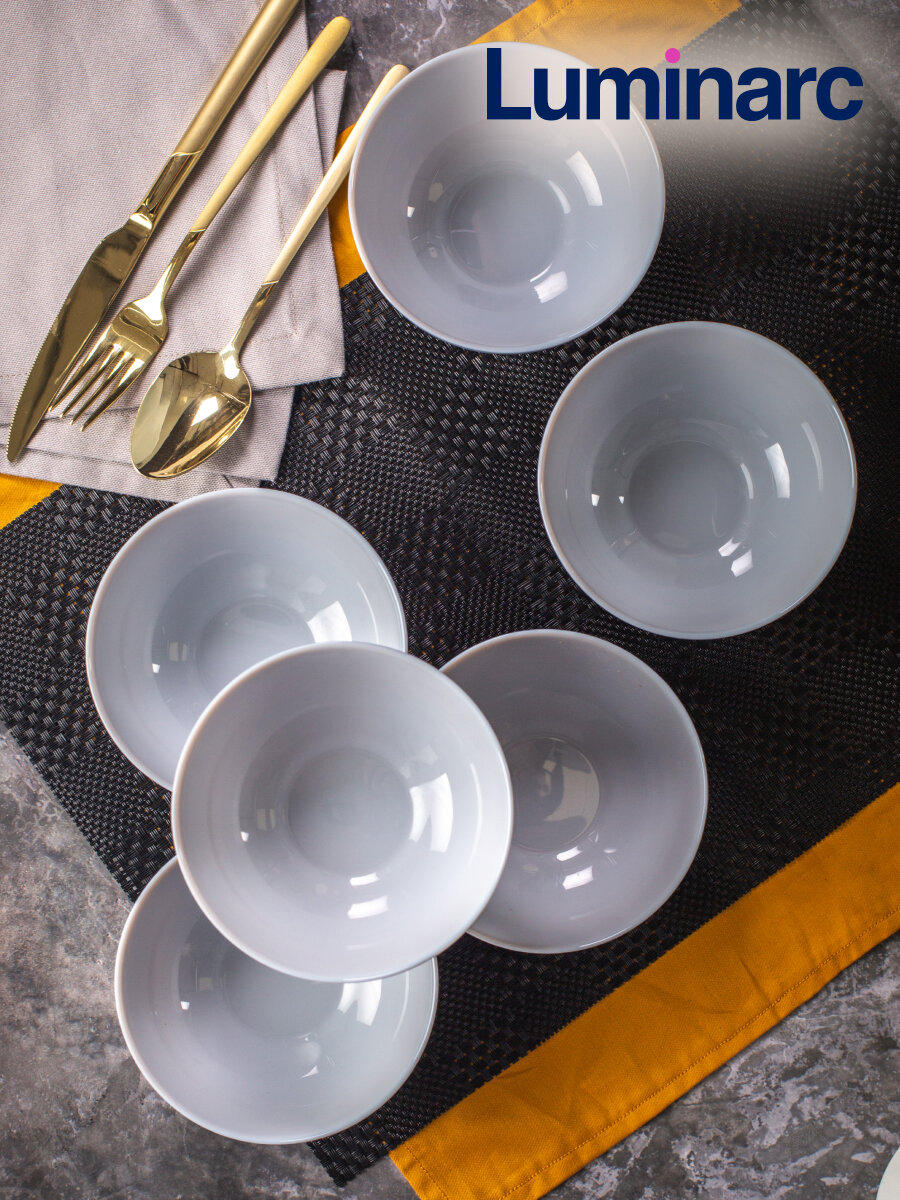 Набор салатников Luminarc Diwali Granite, 12 см, 400 мл, 4 шт. — фото 1