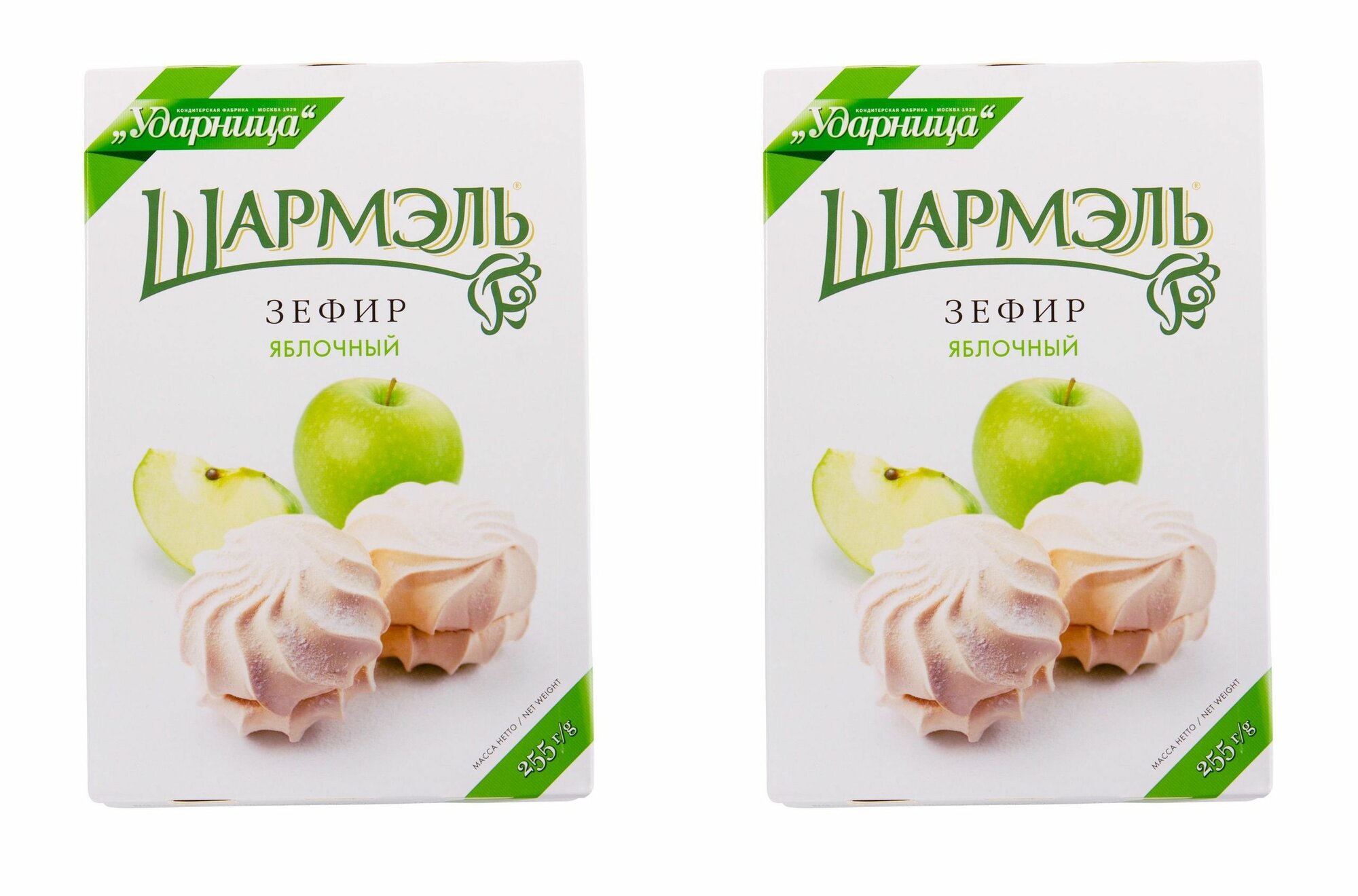Ударница Зефир Яблочный,255 г - 2 шт
