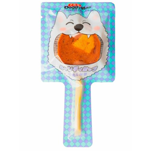 Лакомство для собак Japan Premium Pet Мясная карамелька на палочке на основе ягнёнка и батата 18 г 250₽