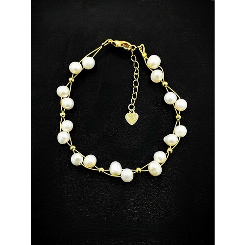 Браслет Apsara, жемчуг пресноводный, размер 17 см, белый