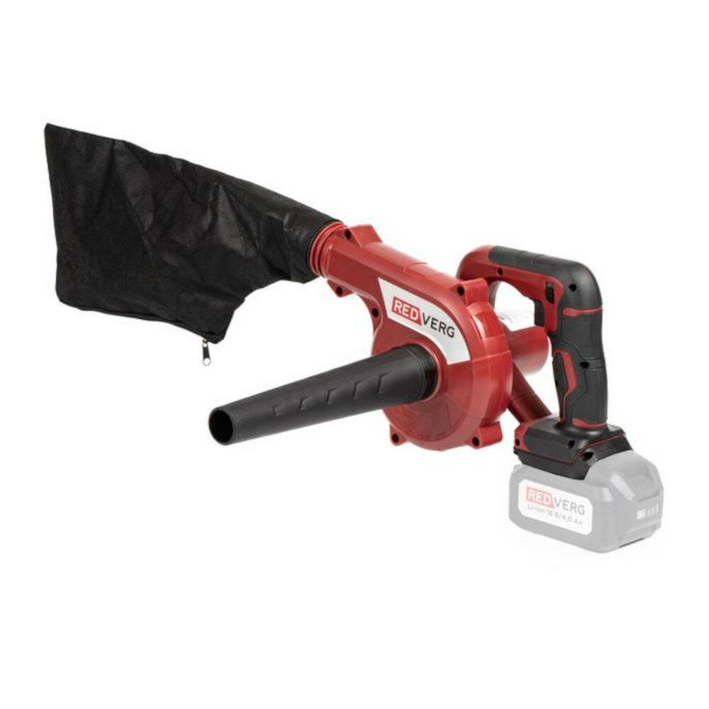Аккумуляторная воздуходувка-пылесос REDVERG RD-BV18M/U (без акк, без з/у) - фото №2