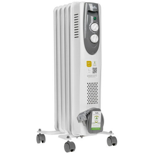 Масляный обогреватель Ballu Classic grey BOH CL-05GRN 1000 белый