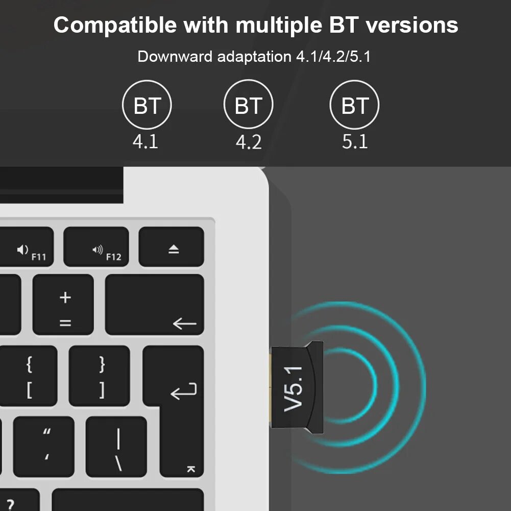 Bluetooth-передатчик совместимый с 2,4 ГГц адаптер DC5V Bluetooth-совместимый 5,1 приемник для настольного компьютера — фото 1