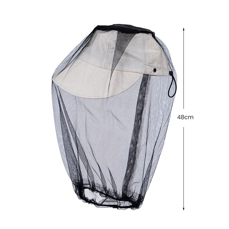 Противомоскитная сетка для головы JIECARE Beekeeper hat серый