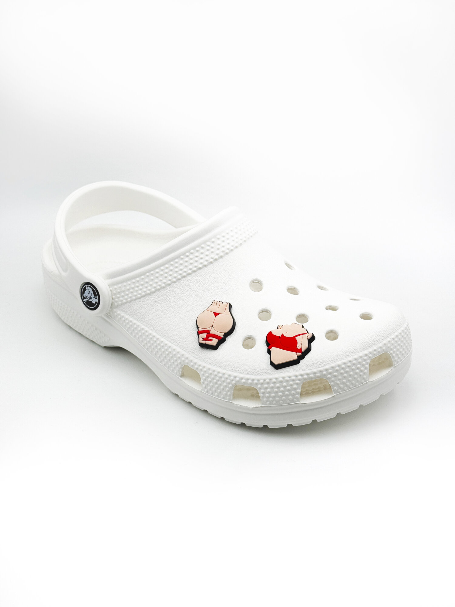 Украшения для обуви джибики("18+", "Интим"), Джибитсы(2 штуки) — фото 1