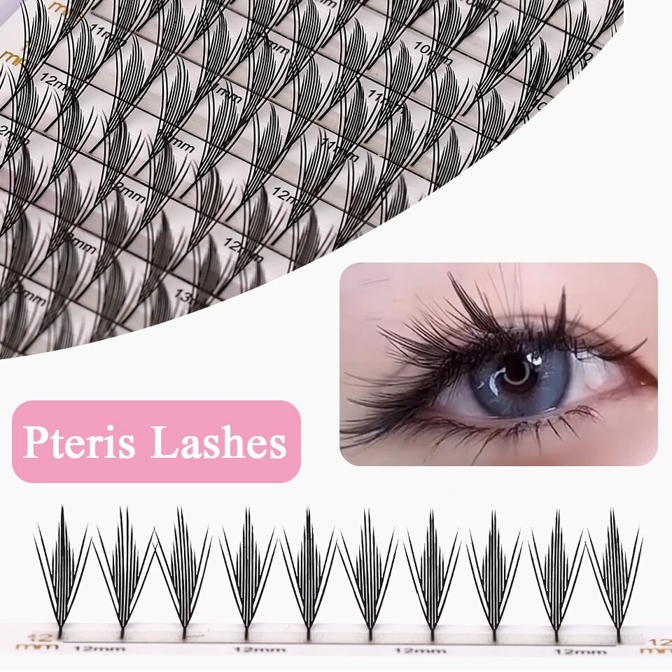 Накладные ресницы lashprofessor 3D комик, pteris, D, 0.07 мм, MIX8-15