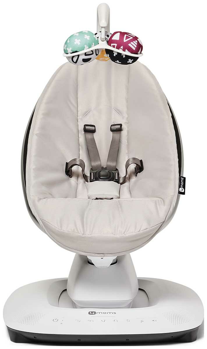 Кресло-качалка 4moms mamaRoo New, серебристые, с вибрацией и музыкой — фото 1