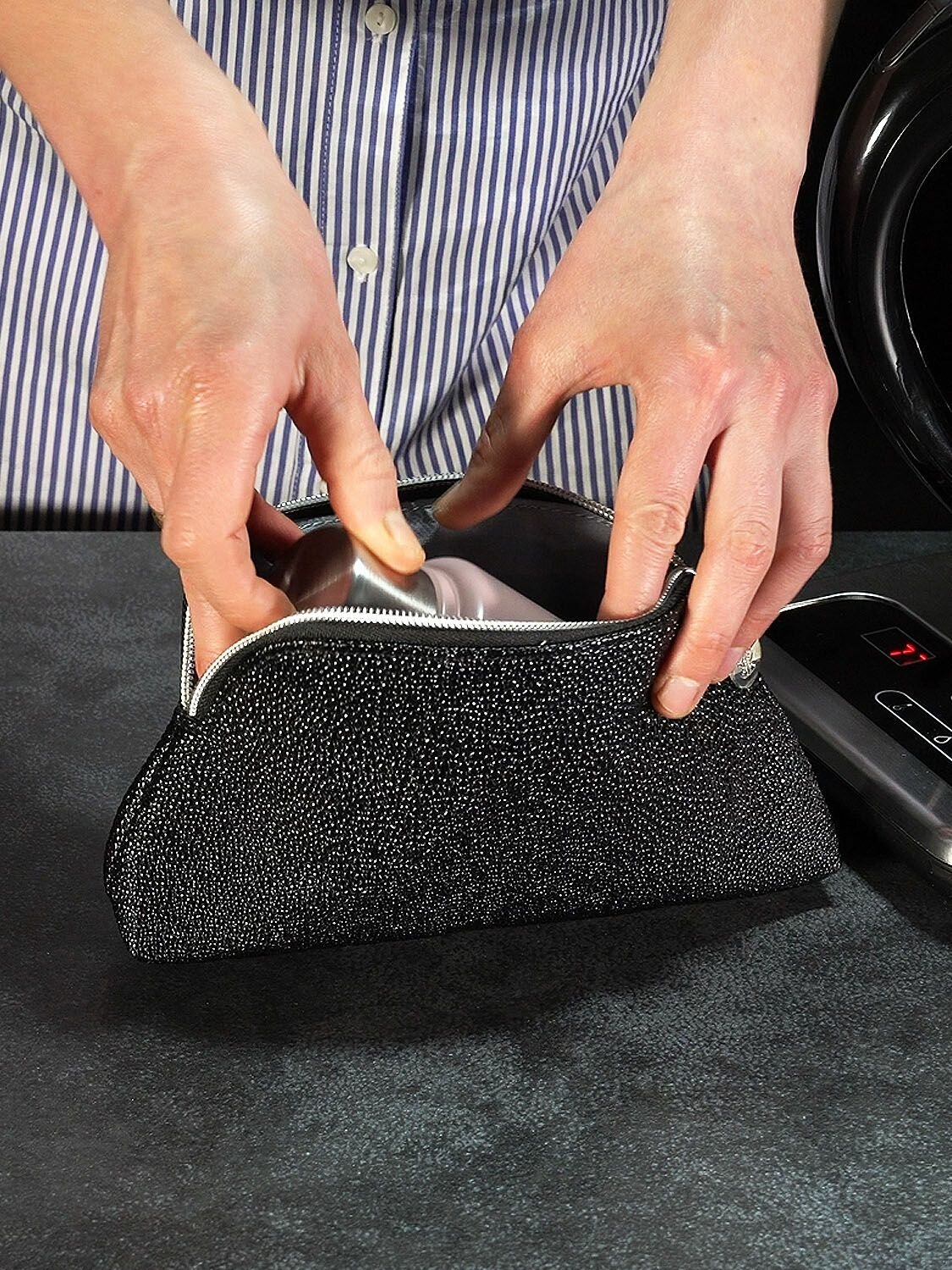 Термос маленький 0,2 л для кофе с собой, термобутылка для воды LP XS матовый пыльный розовый — фото 1