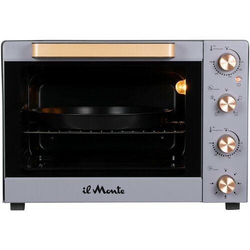 Духовка электрическая настольная 60 л Независимая регулировка температуры Верхнего и Нижнего ТЭНов Бесшумная Конвекция Автоотключение по таймеру il Monte EO-6011 18322₽