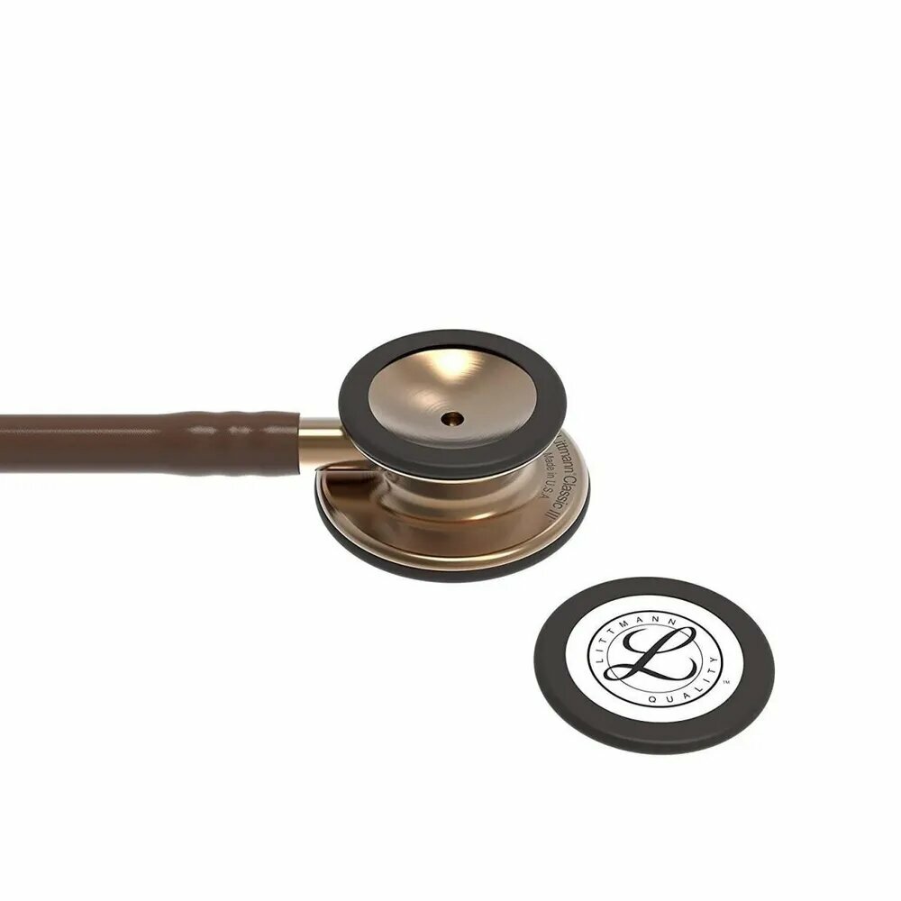 Стетоскопы И Фонендоскопы Стетоскоп Littmann Classic III, шоколадно-золотая трубка, черная головка и беруши, 5809