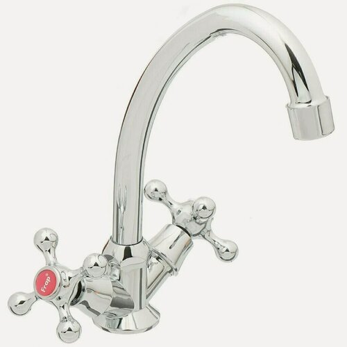 Изображение товара Смеситель Frap F4008, для кухни, латунь, хром, поворотный излив