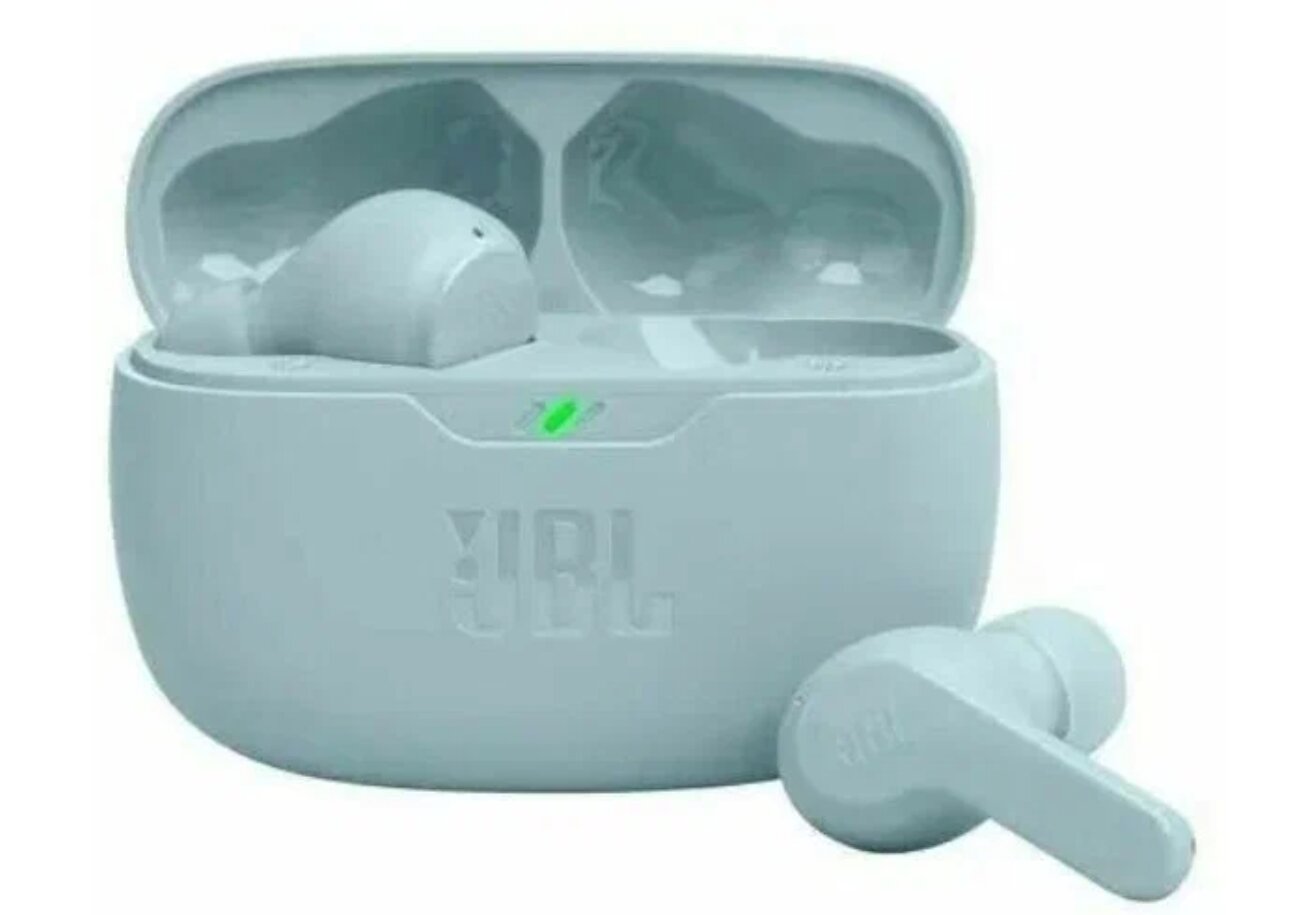 Беспроводные наушники JBL Wave Beam, мятный