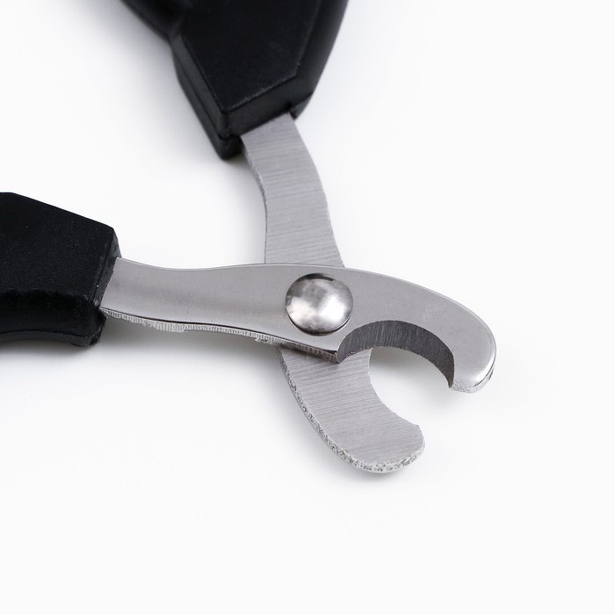 Изображение Ножницы-когтерезы "Пижон" Premium с эргономичной ручкой, чёрно-бежевые