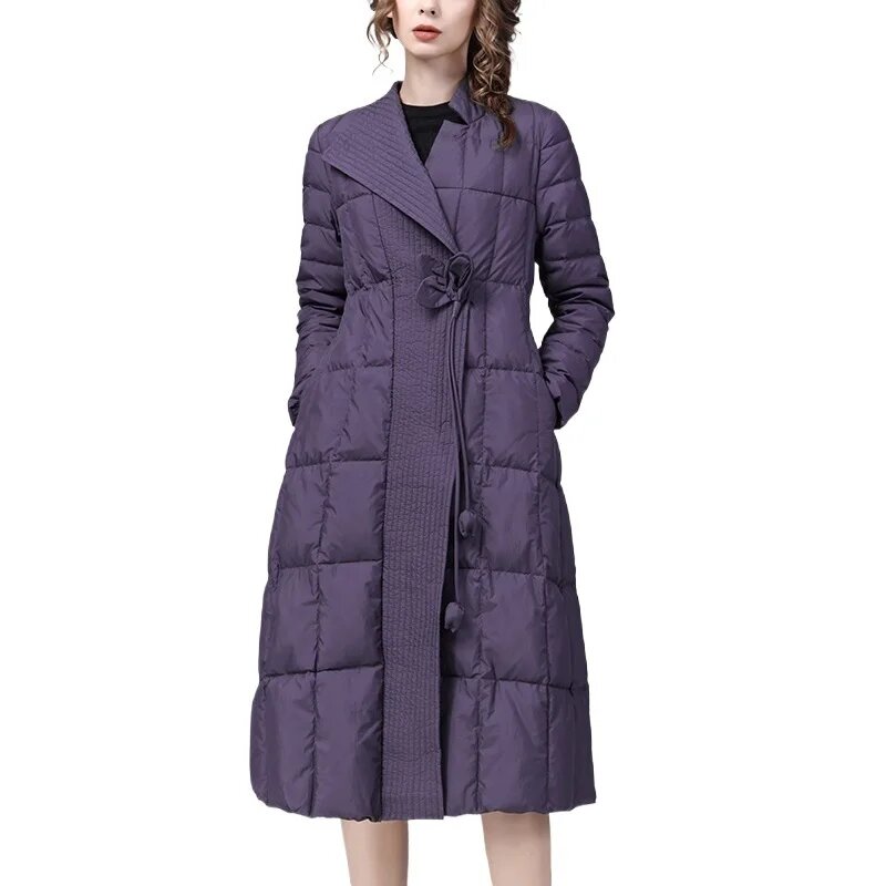 Пуховик , размер XL, фиолетовый