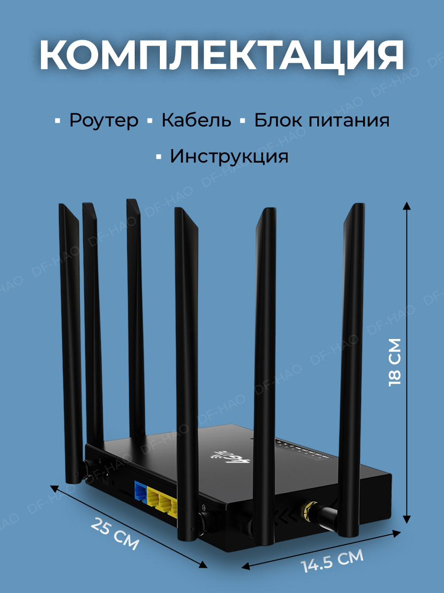 Роутер Wi-Fi с сим картой 4G вайфай, роутер от сим карты, TED 128 — фото 1