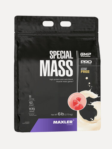 Изображение товара Гейнер для набора мышечной массы Maxler, порошок, 2730 г - Клубника