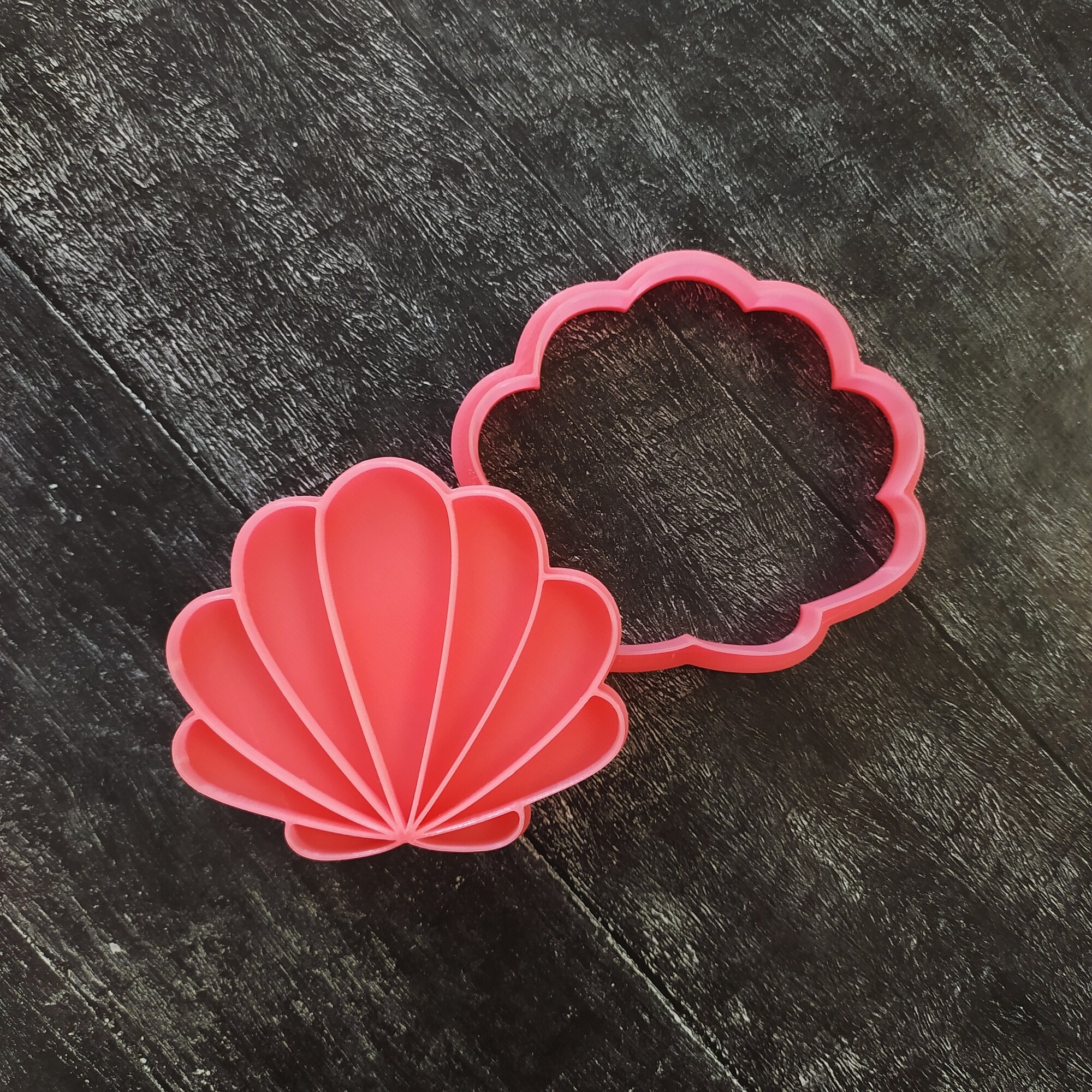 Ракушка - штамп и вырубка для выпечки печенья или пряников 8 см