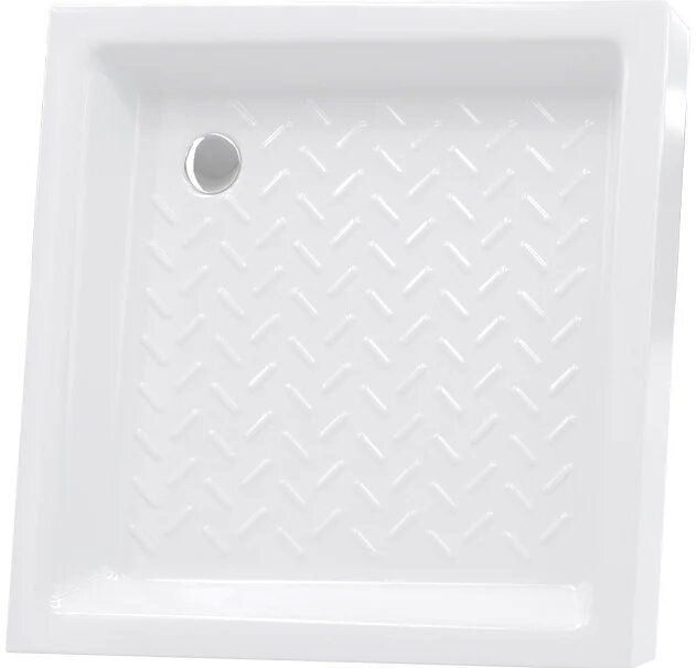 Поддон для душа RGW Ceramics CR-077 керамический, 70x70 см, квадратный, низкий, с антискользящим покрытием, немецкий — фото 1