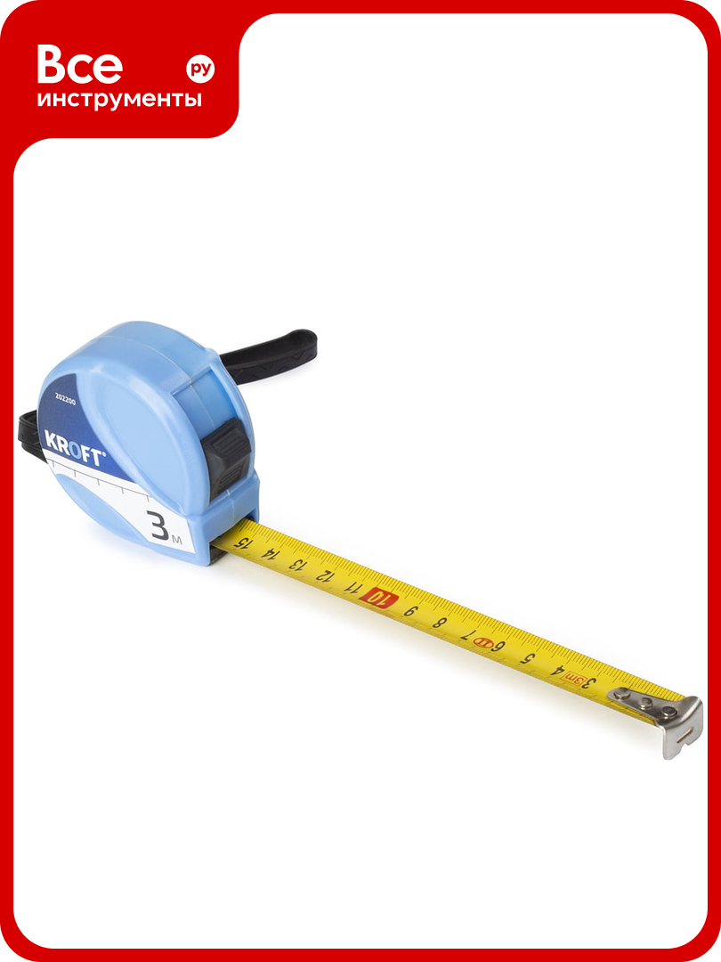 Строительная рулетка KROFT 3х16мм 202200