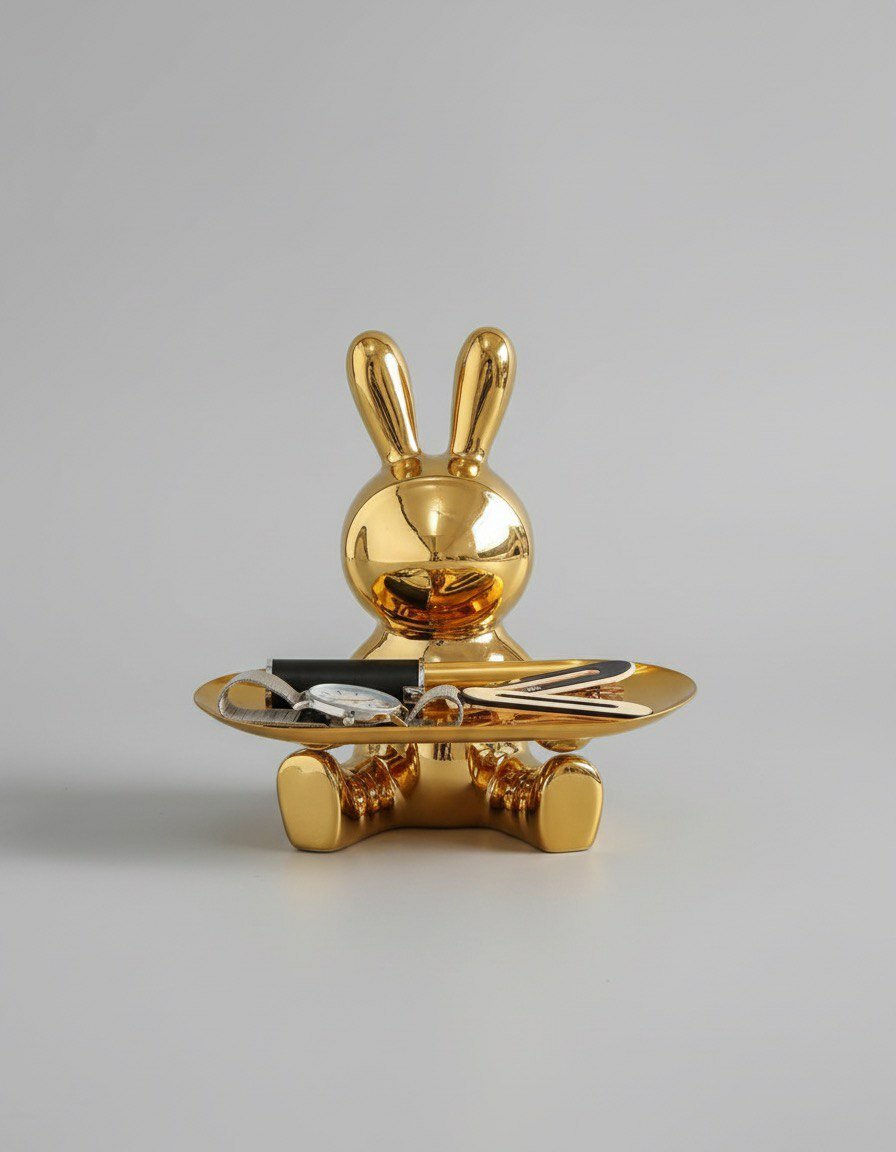 Золотой Кролик-Органайзер для сладостей и аксессуаров Golden Bunny Stand – универсальный настольный органайзер