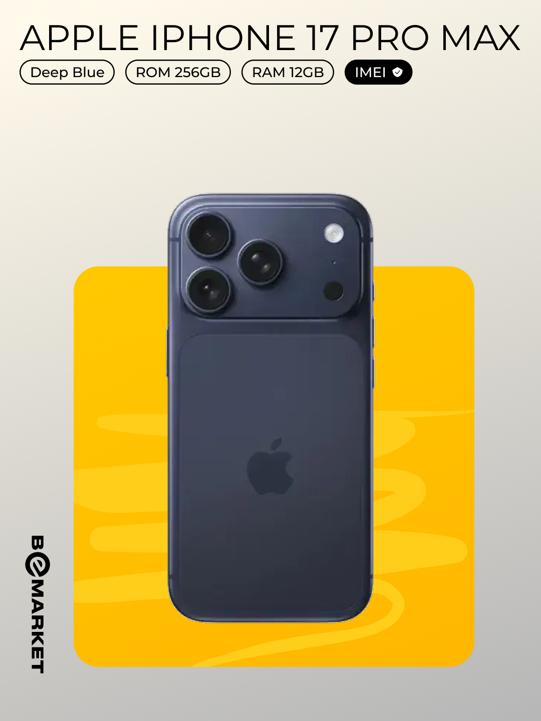 Смартфон Apple Iphone 17 Pro Max Deep Blue 256 GB (SIM + eSIM) | Официальный IMEI | Гарантия 1 год - Официальный IMEI — фото 1