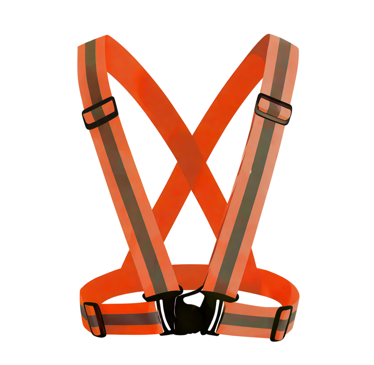 Светоотражающий сигнальный жилет-ремень, оранжевый, универсальный