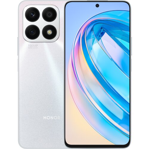 смартфон honor x9 4g 6 128 гб ru dual nano sim черный Смартфон HONOR X8A 6/128 ГБ RU, Dual nano SIM, titanium silver