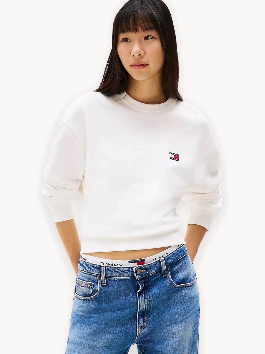 Свитшот Tommy Jeans, размер L, , кремовый