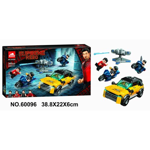 конструктор lego super heroes 76205 схватка с гаргантосом 264 дет Конструктор BELA 60096 Super Heroes Побег от Десяти колец 345 дет. 38х22х6 см