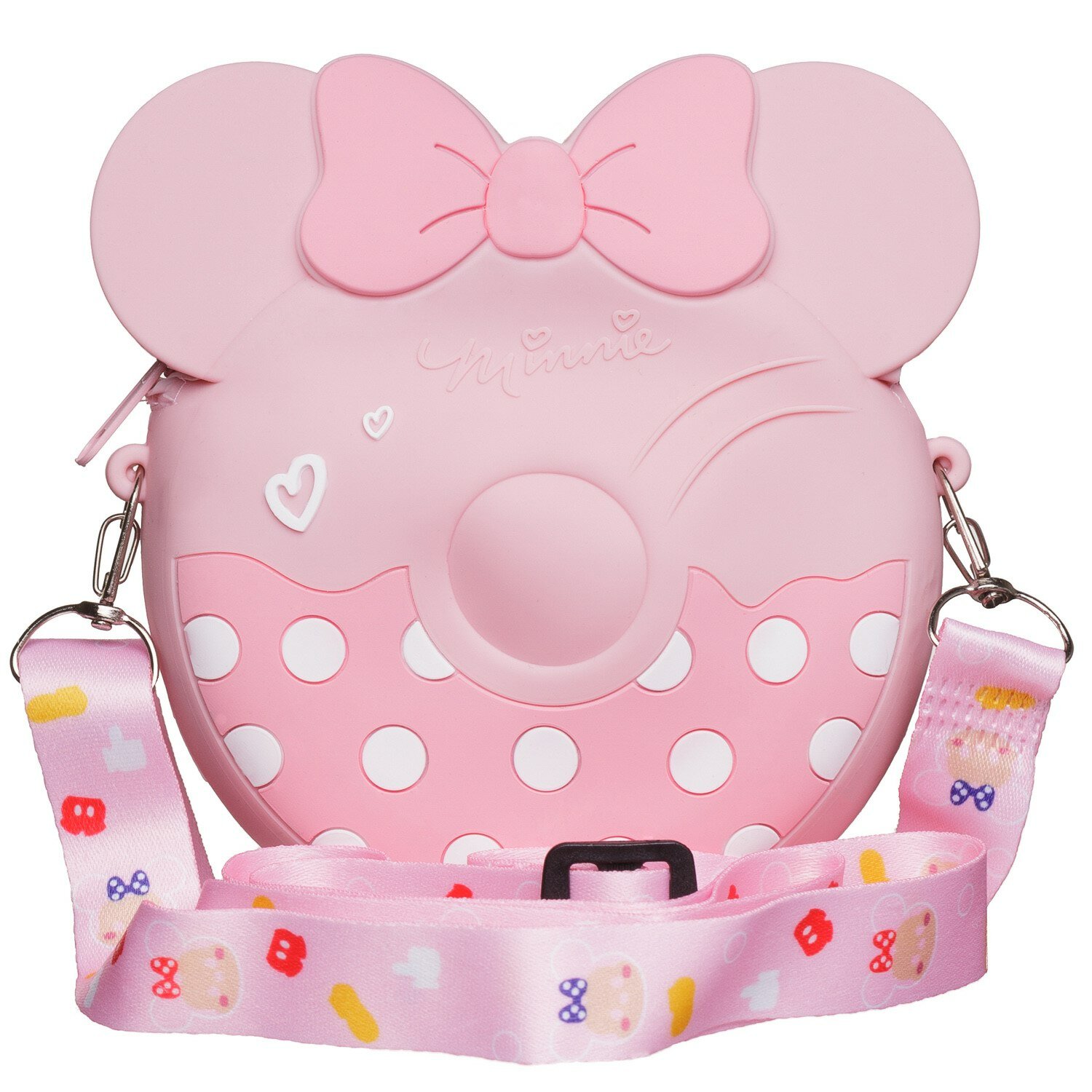 фото Сумочка для девочки ABtoys Пончик с бантом розовый, 14см